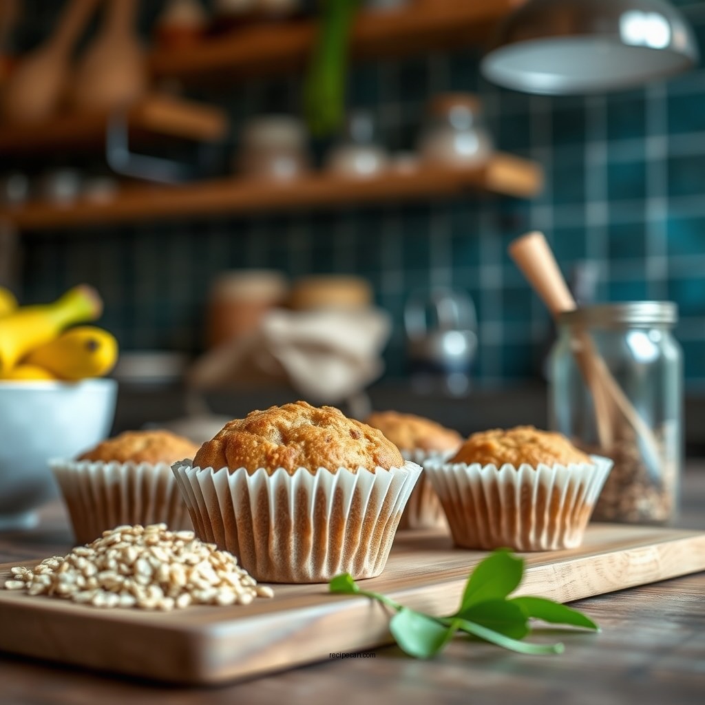 Ingredients You'll Need - banana and oats muffins recipe