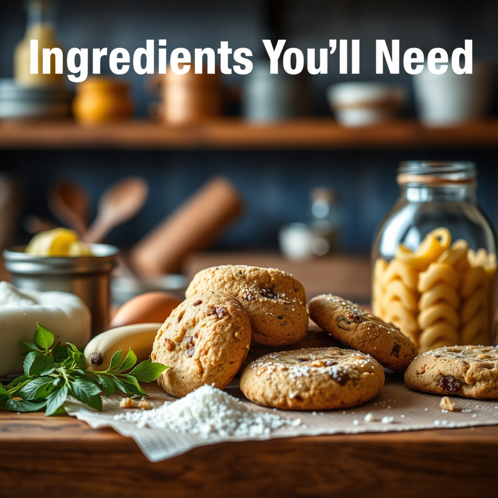 Ingredients You’ll Need - banana bread cookies recipe