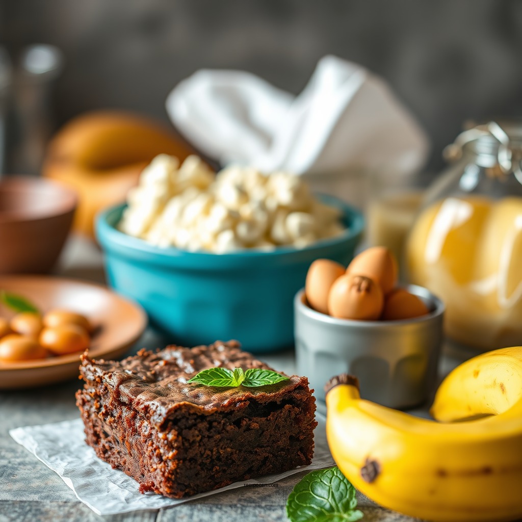 Ingredients You'll Need - banana brownies recipe