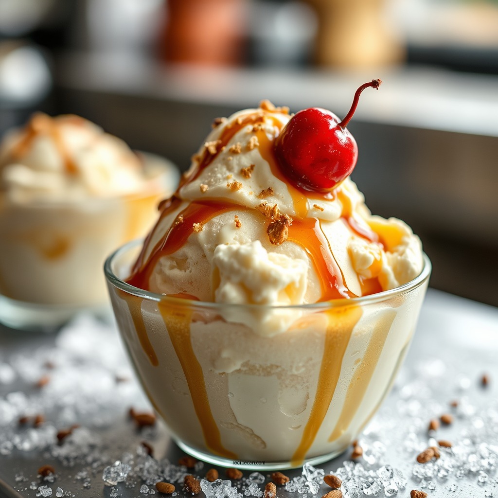 Chilling the Ice Cream Base - banana foster ice cream recipe