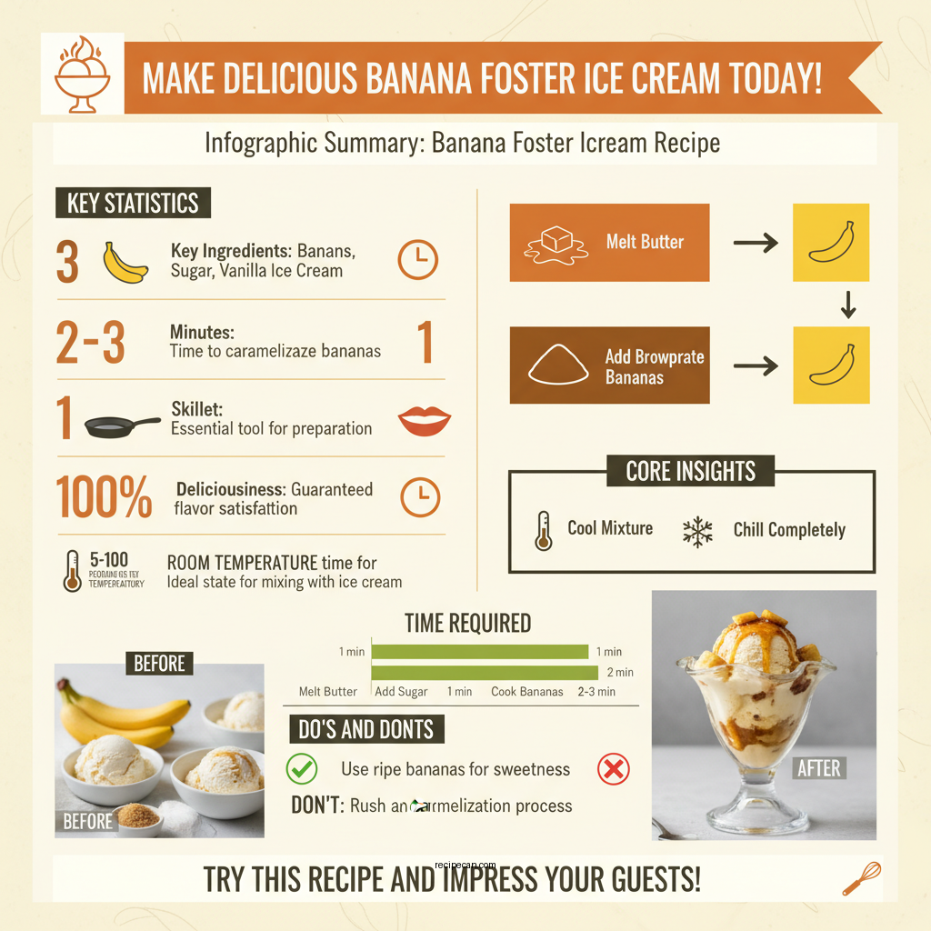 banana foster ice cream recipe - Data Infographic and Statistics