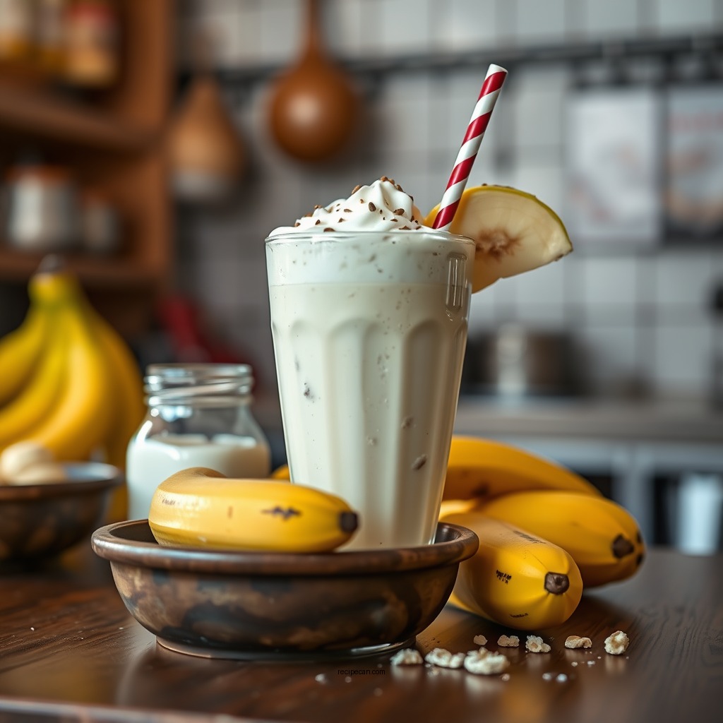 The Ingredients You'll Need - banana milkshake recipe no ice cream