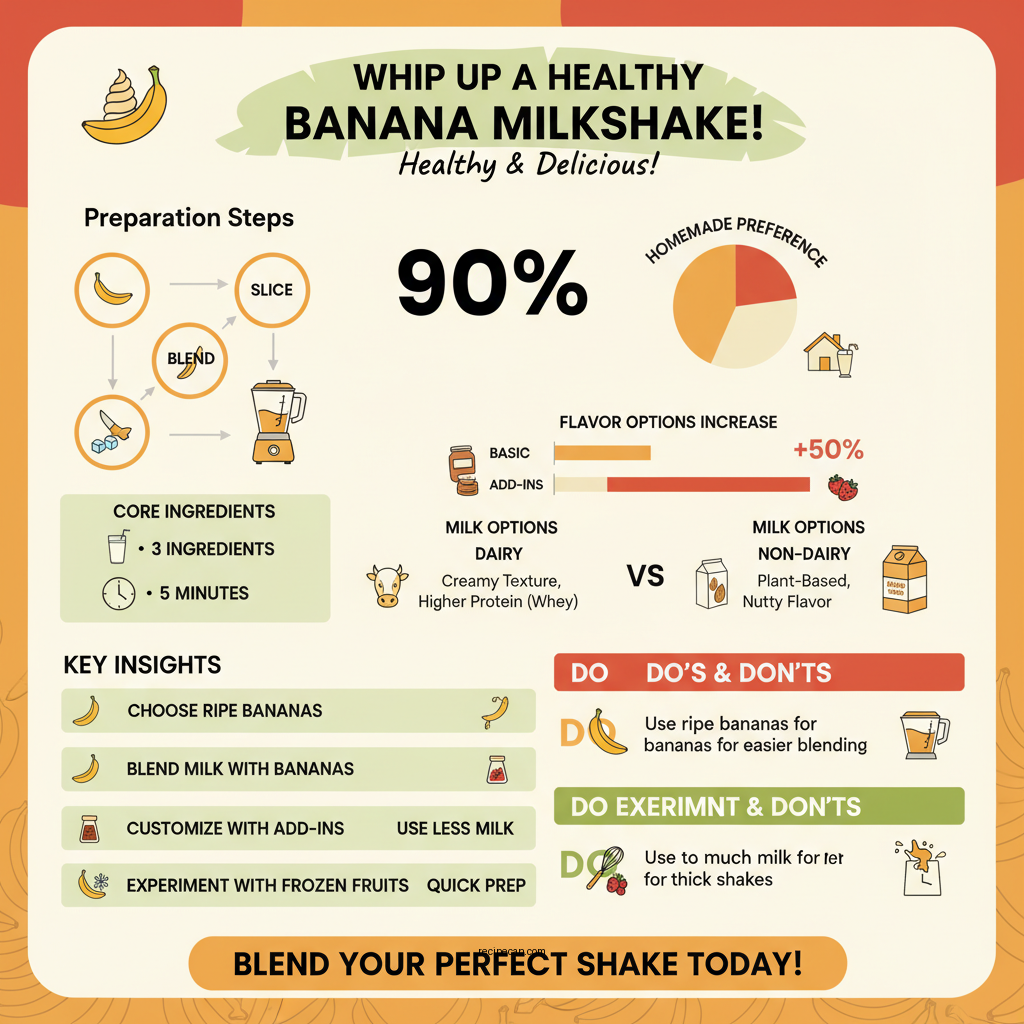 banana milkshake recipe without ice cream - Data Infographic and Statistics
