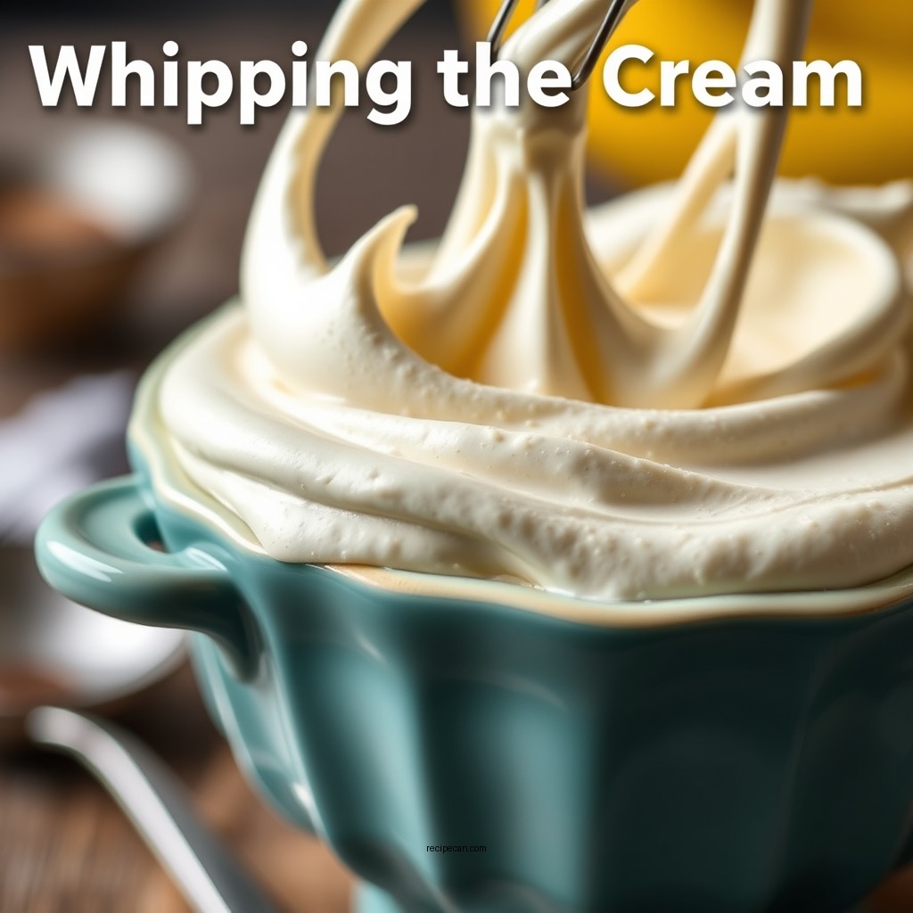 Whipping the Cream - banana mousse recipe