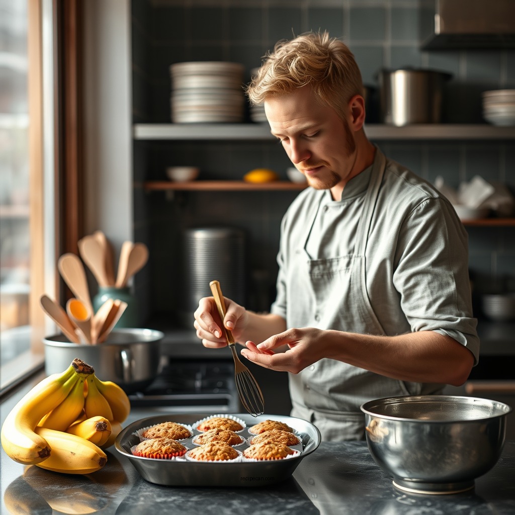 Preparation Steps - banana muffin recipe