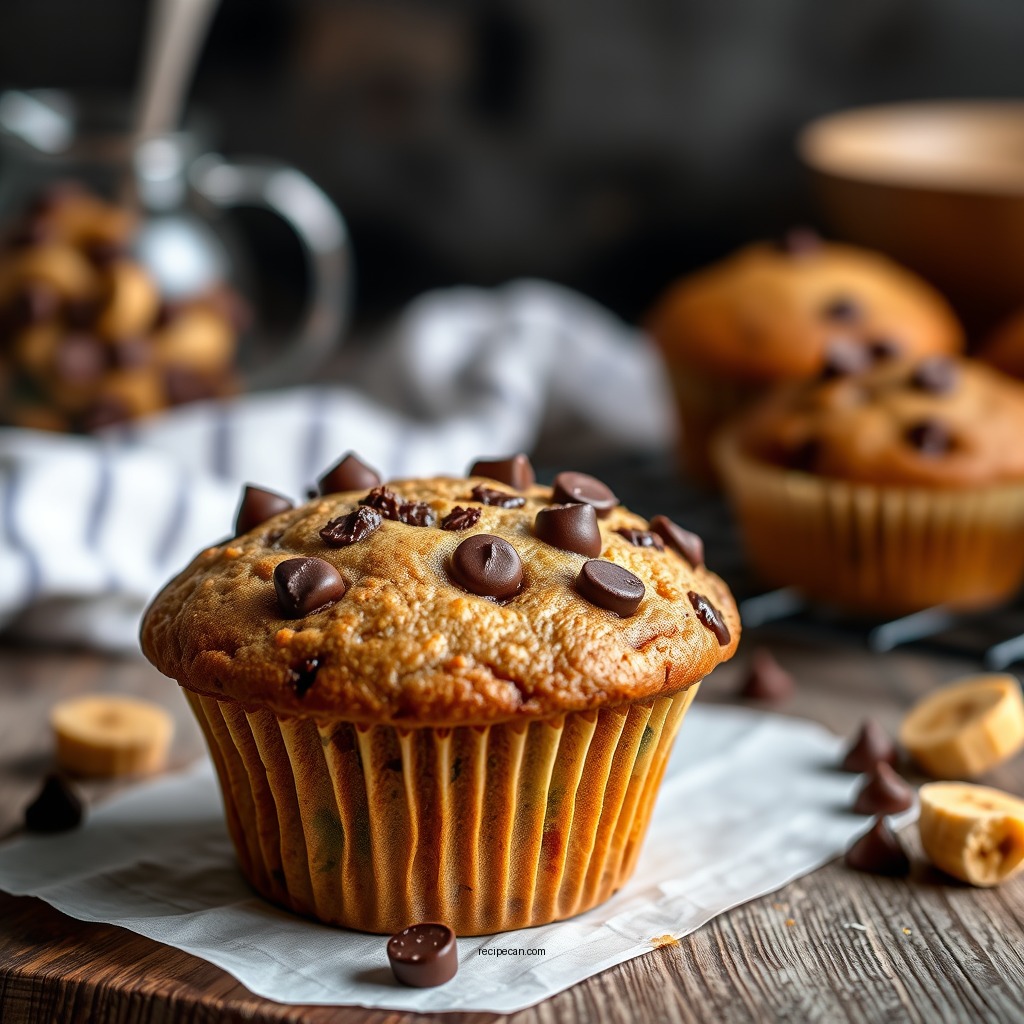 Chocolate Chip Banana Muffins - banana muffin recipes