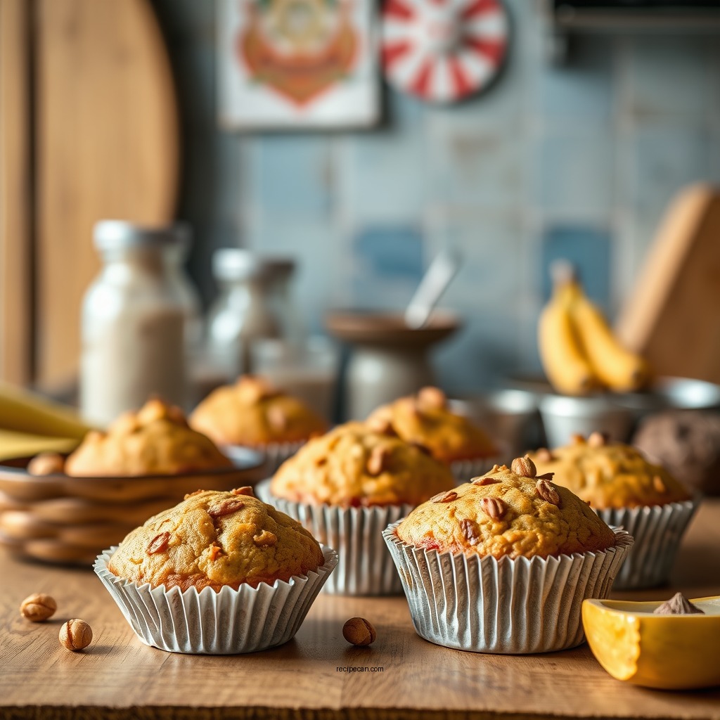 Ingredients You'll Need - banana nut muffins recipe