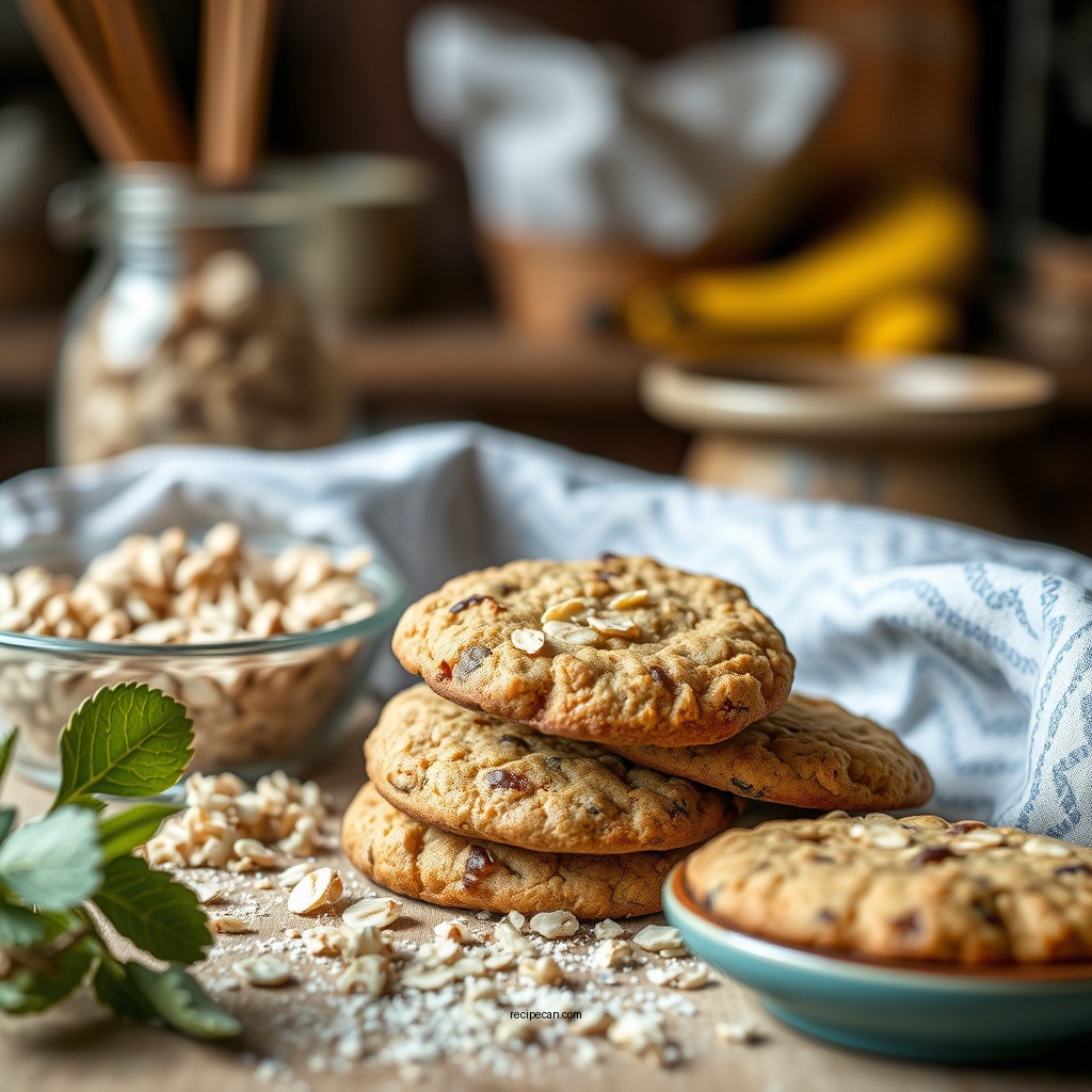Ingredients You'll Need - banana oat cookies recipe