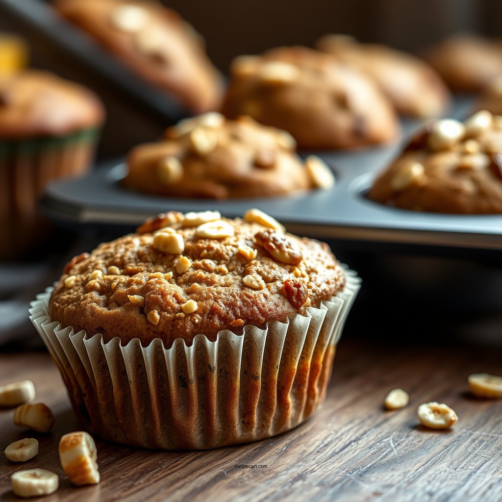 Baking Instructions - banana oat muffin recipe