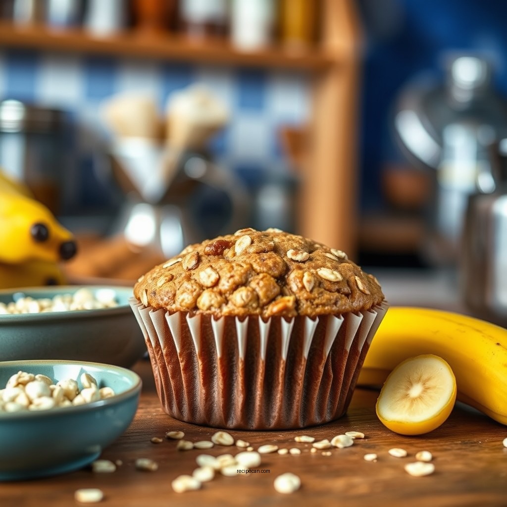 Ingredients You'll Need - banana oat muffin recipe