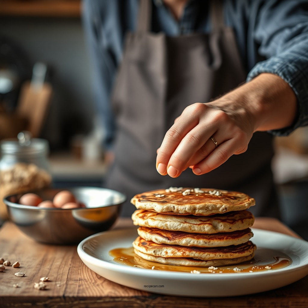 Step-by-Step Preparation - banana oat pancake recipe