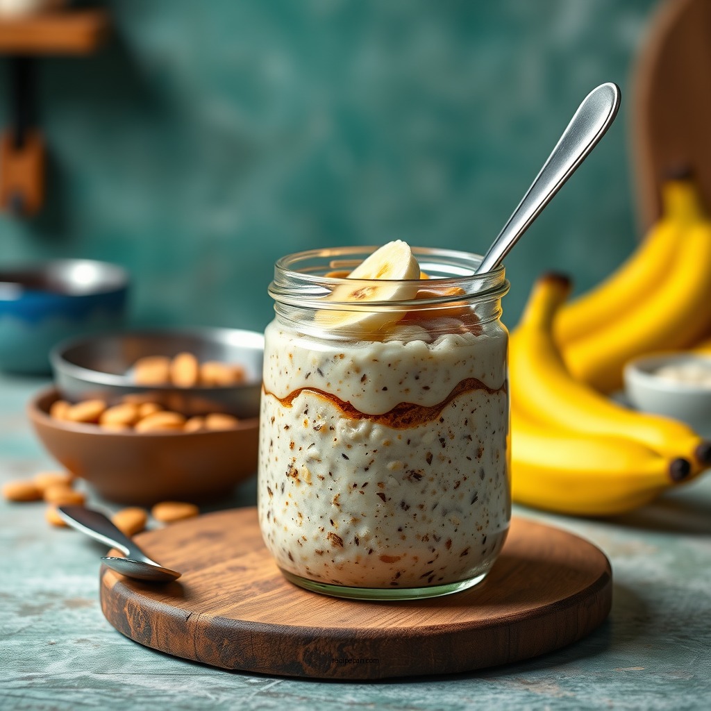 What You Need for Banana Overnight Oats - banana overnight oats recipe