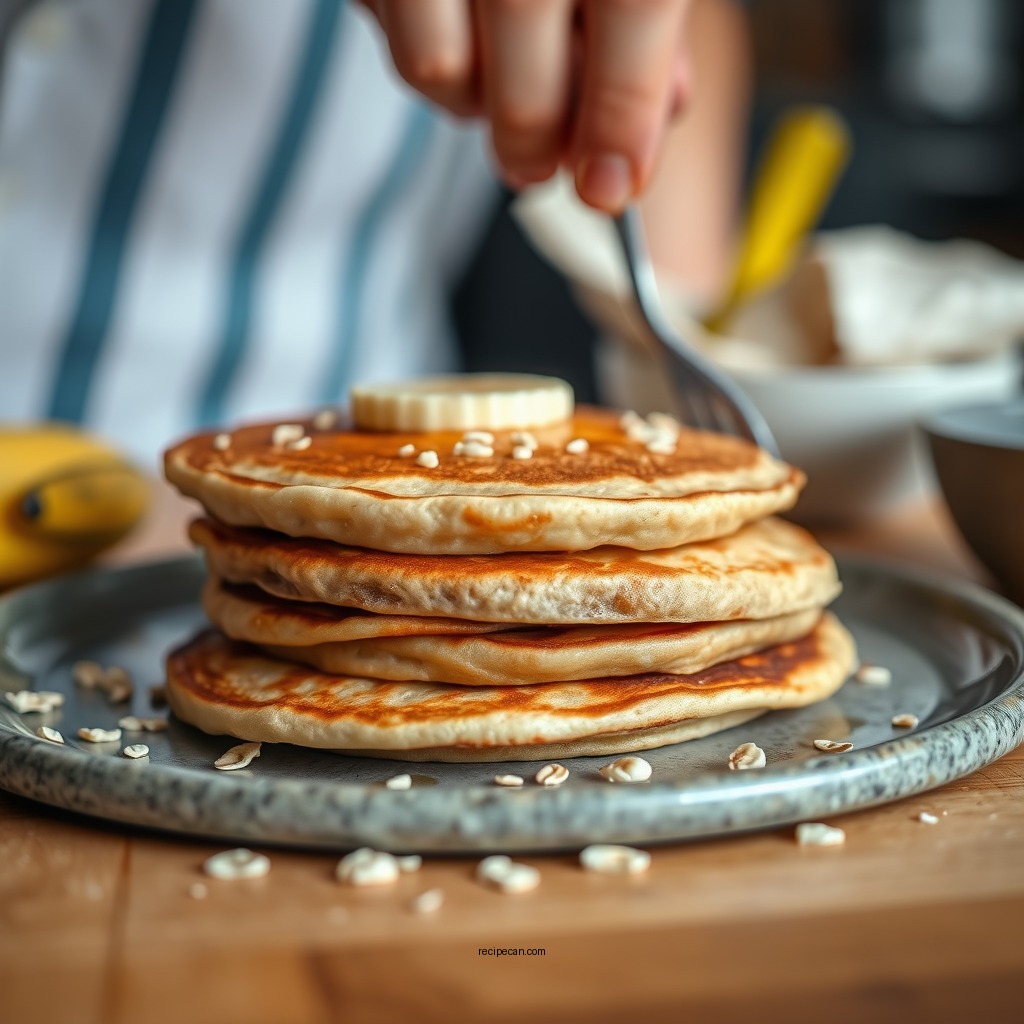 Cooking Instructions - banana pancake recipe with oats