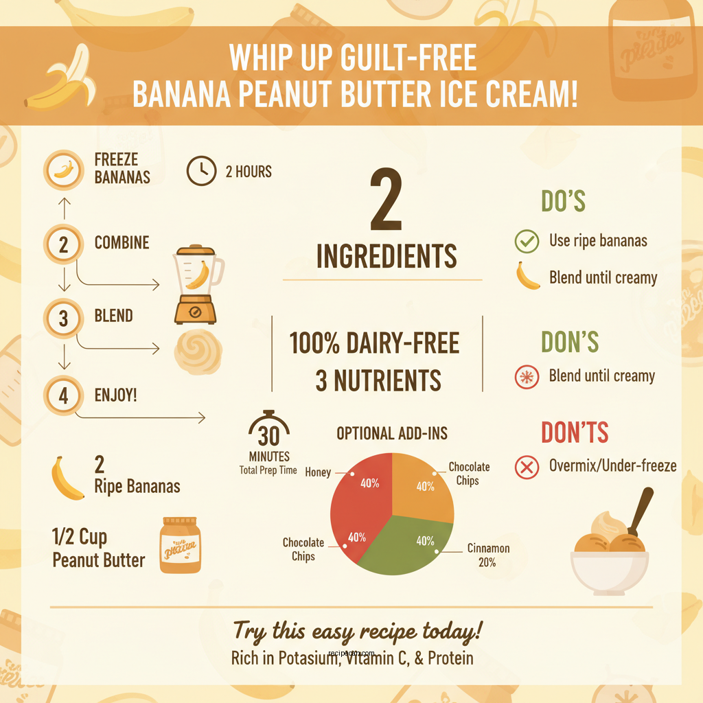 banana peanut butter ice cream recipe - Data Infographic and Statistics