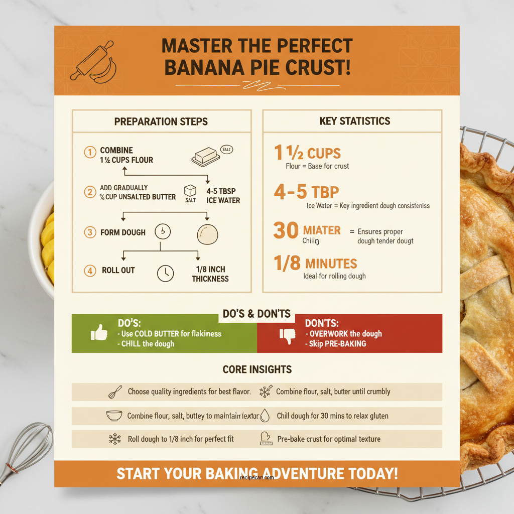banana pie recipe - Data Infographic and Statistics