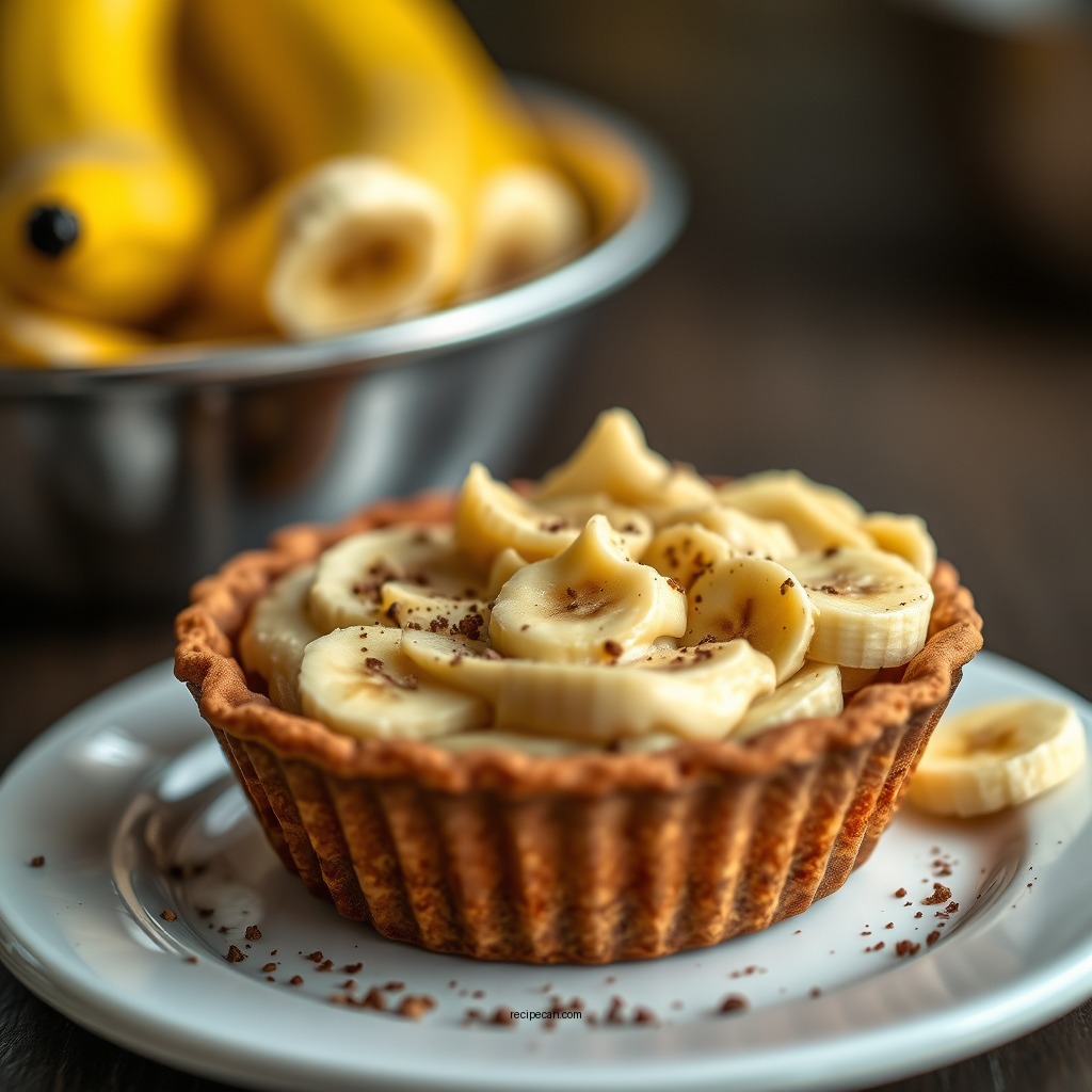 Making the Banana Filling - banana pie recipe