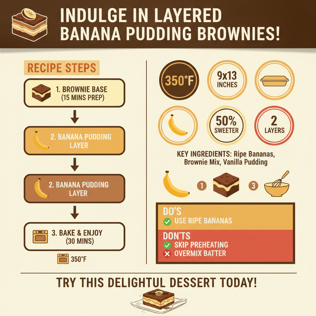 banana pudding brownie recipe - Data Infographic and Statistics