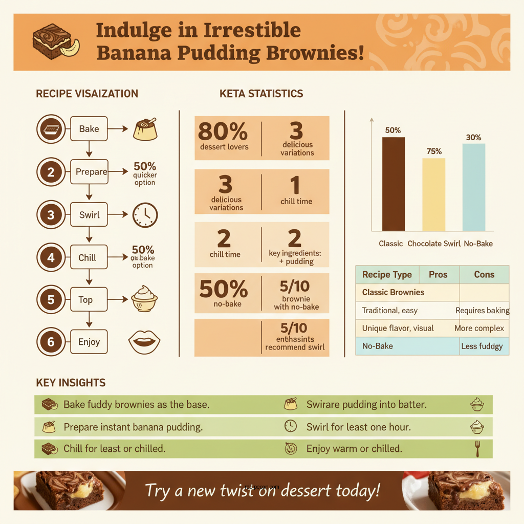 banana pudding brownies recipes - Data Infographic and Statistics