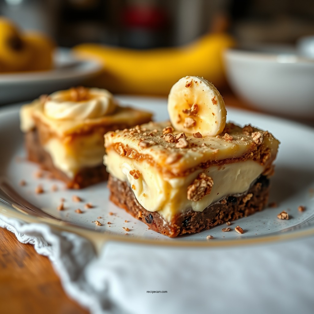 No-Bake Banana Pudding Brownies - banana pudding brownies recipes