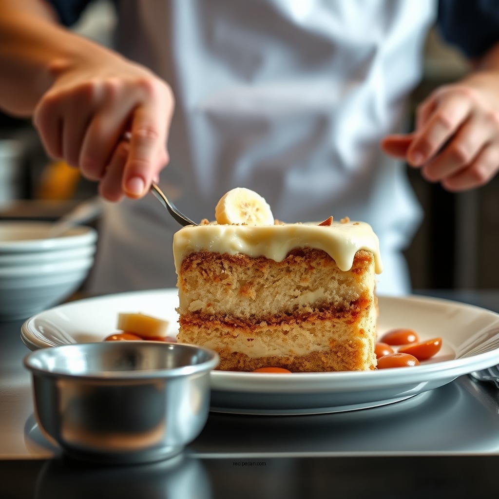 Step-by-Step Preparation - banana pudding poke cake recipe