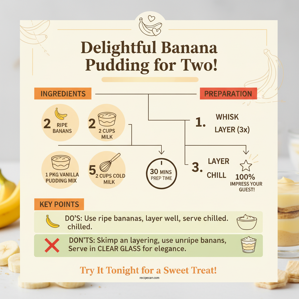 banana pudding recipe for 2 - Data Infographic and Statistics
