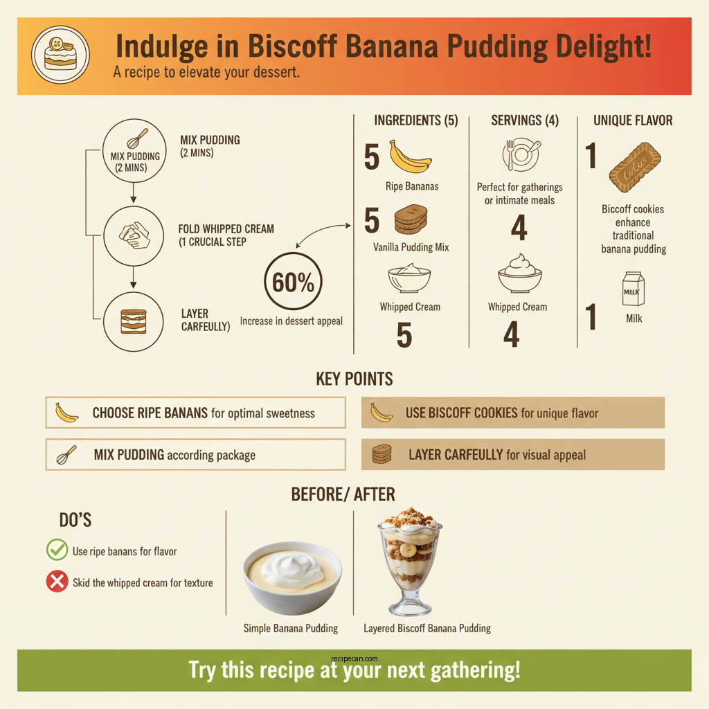 banana pudding recipe with biscoff cookies - Data Infographic and Statistics