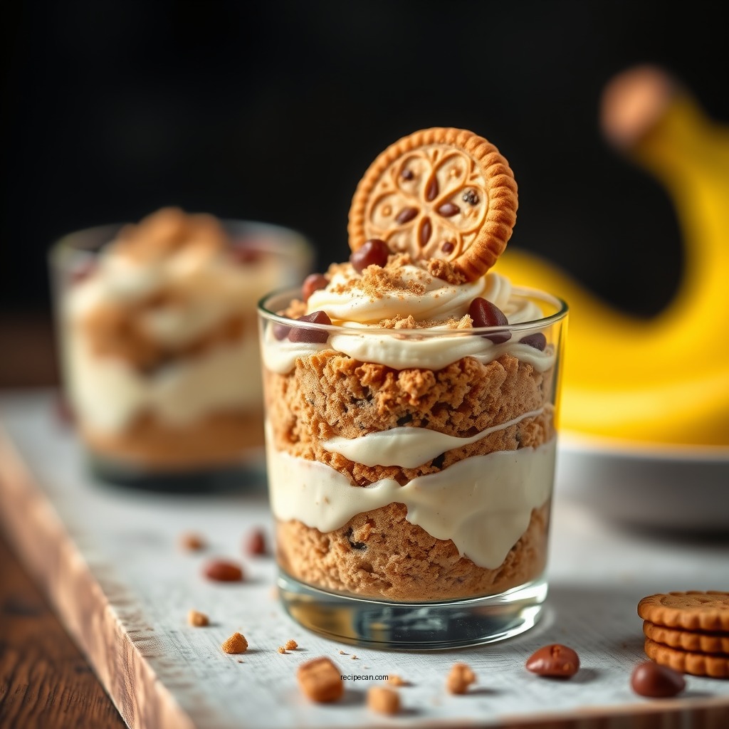 Layering Your Dessert - banana pudding recipe with biscoff cookies