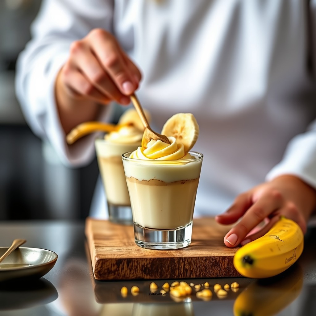 Step-by-Step Preparation - banana pudding shot recipe