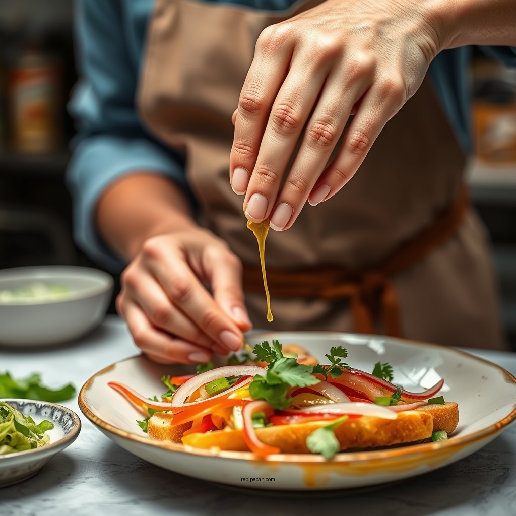 How to Prepare the Dressing - banh mi salad recipe