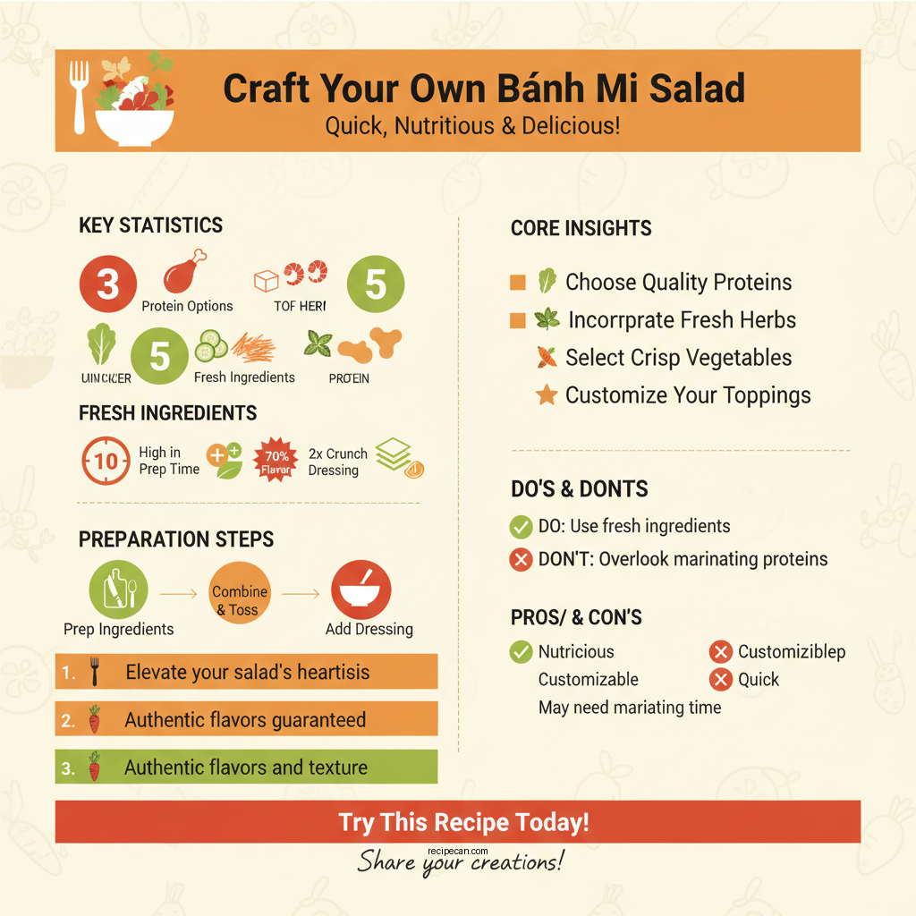 banh mi salad recipe - Data Infographic and Statistics
