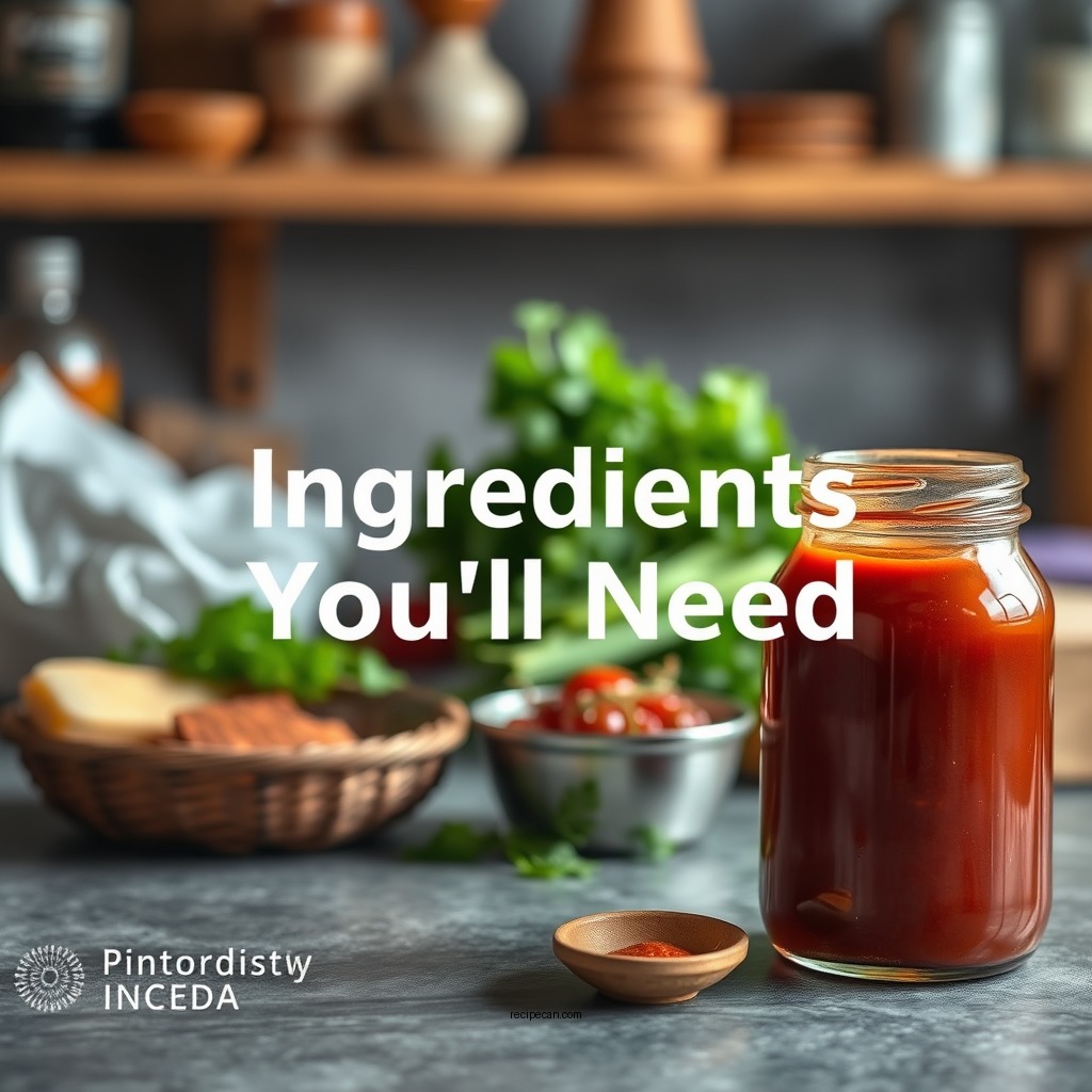 Ingredients You'll Need - barbecue sauce recipe