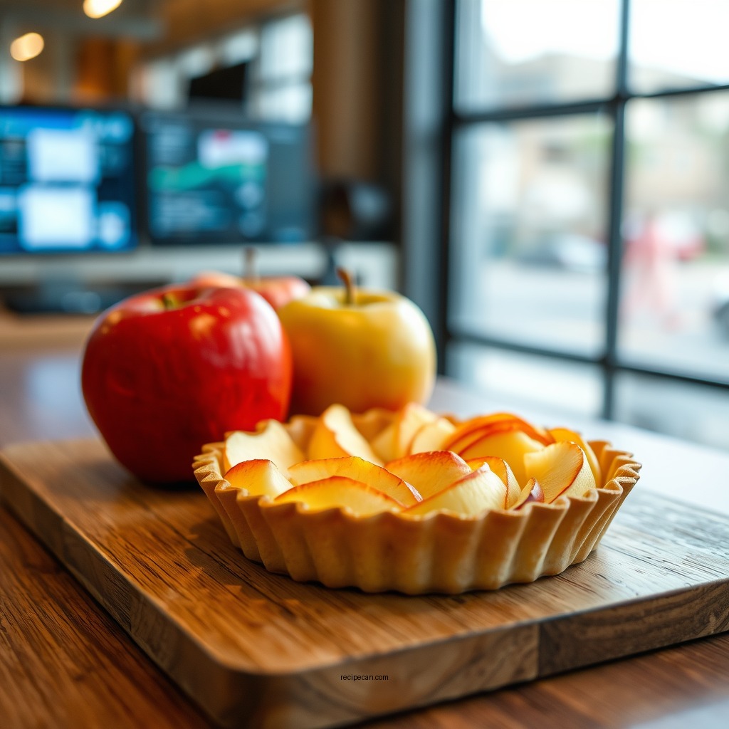 Preparing the Apples - basic apple tart recipe