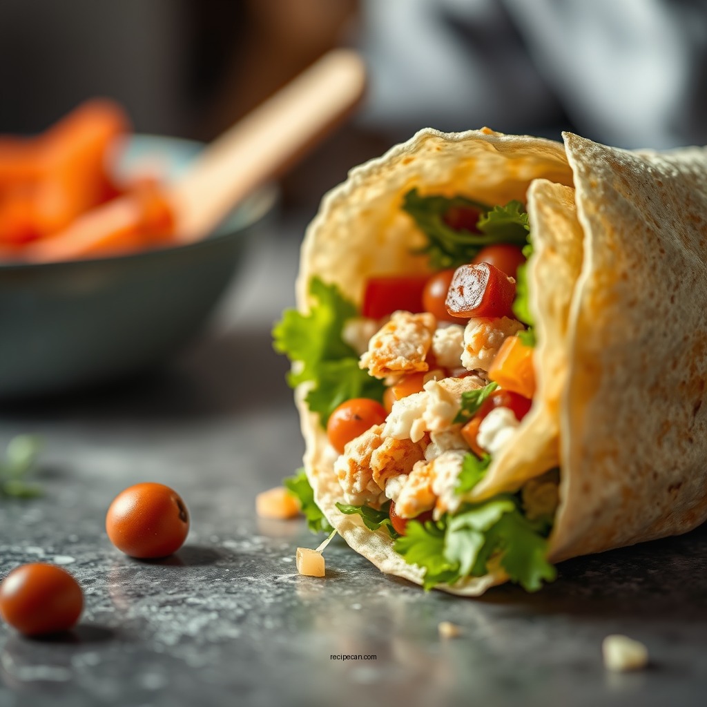 Ingredients Needed - basic chicken wrap recipe