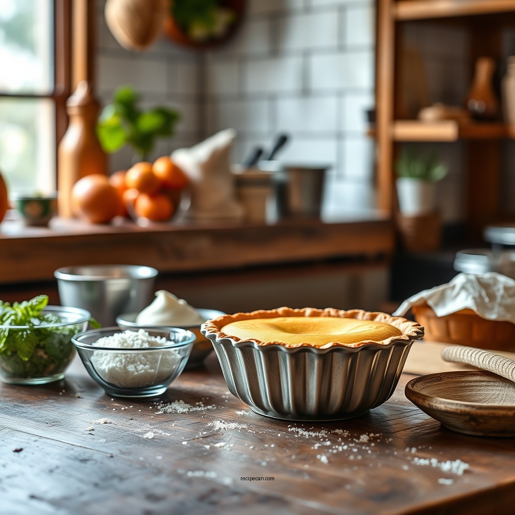 Ingredients Needed - basic custard pie recipe