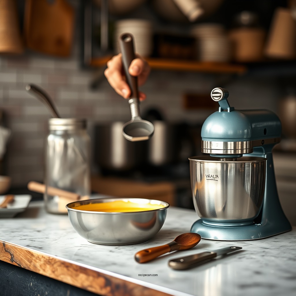 Tools Required - basic custard recipe