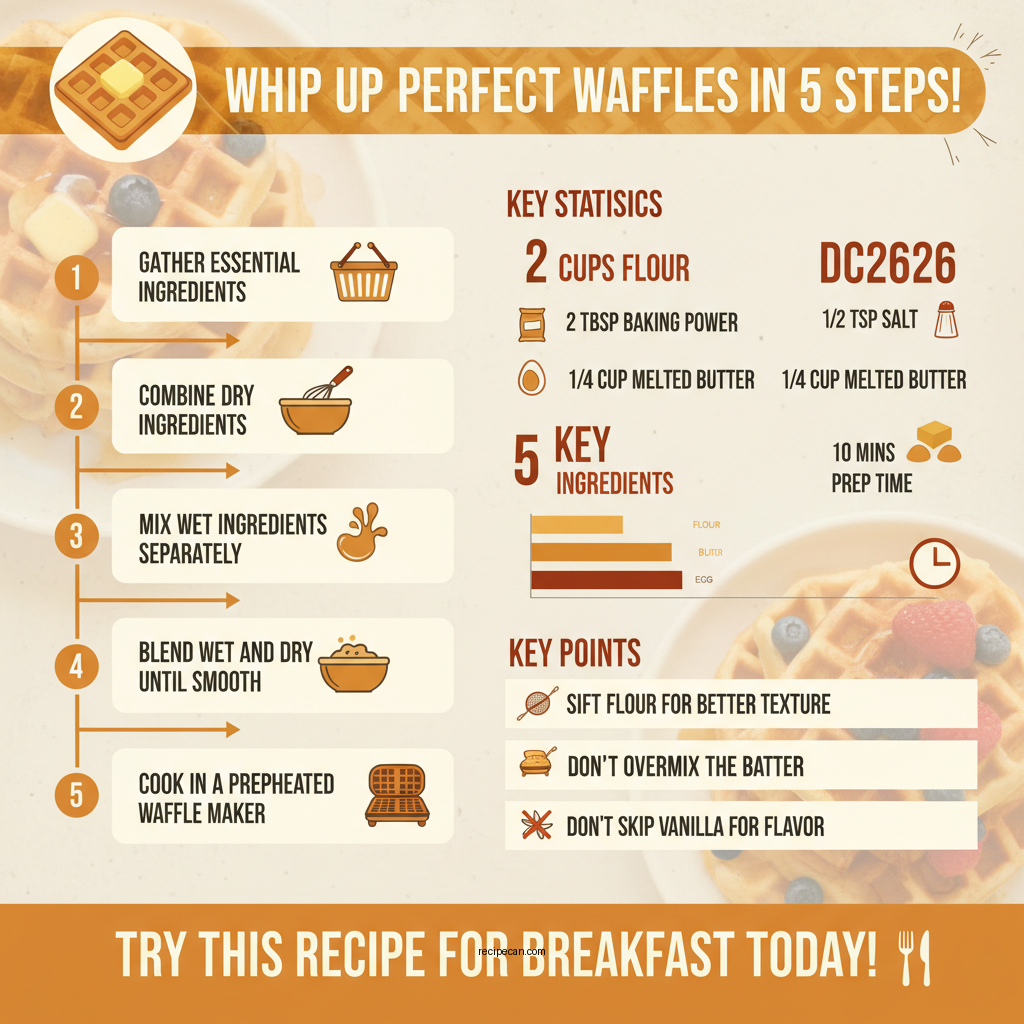 basic waffle batter recipe - Data Infographic and Statistics