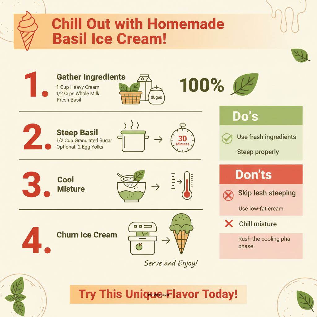 basil ice cream recipe - Data Infographic and Statistics