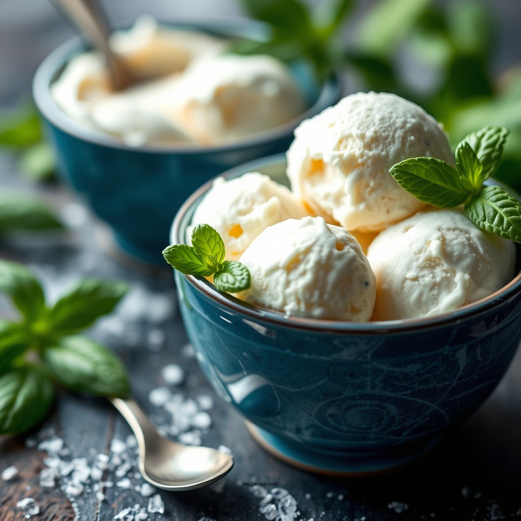 Making the Ice Cream Base - basil ice cream recipe
