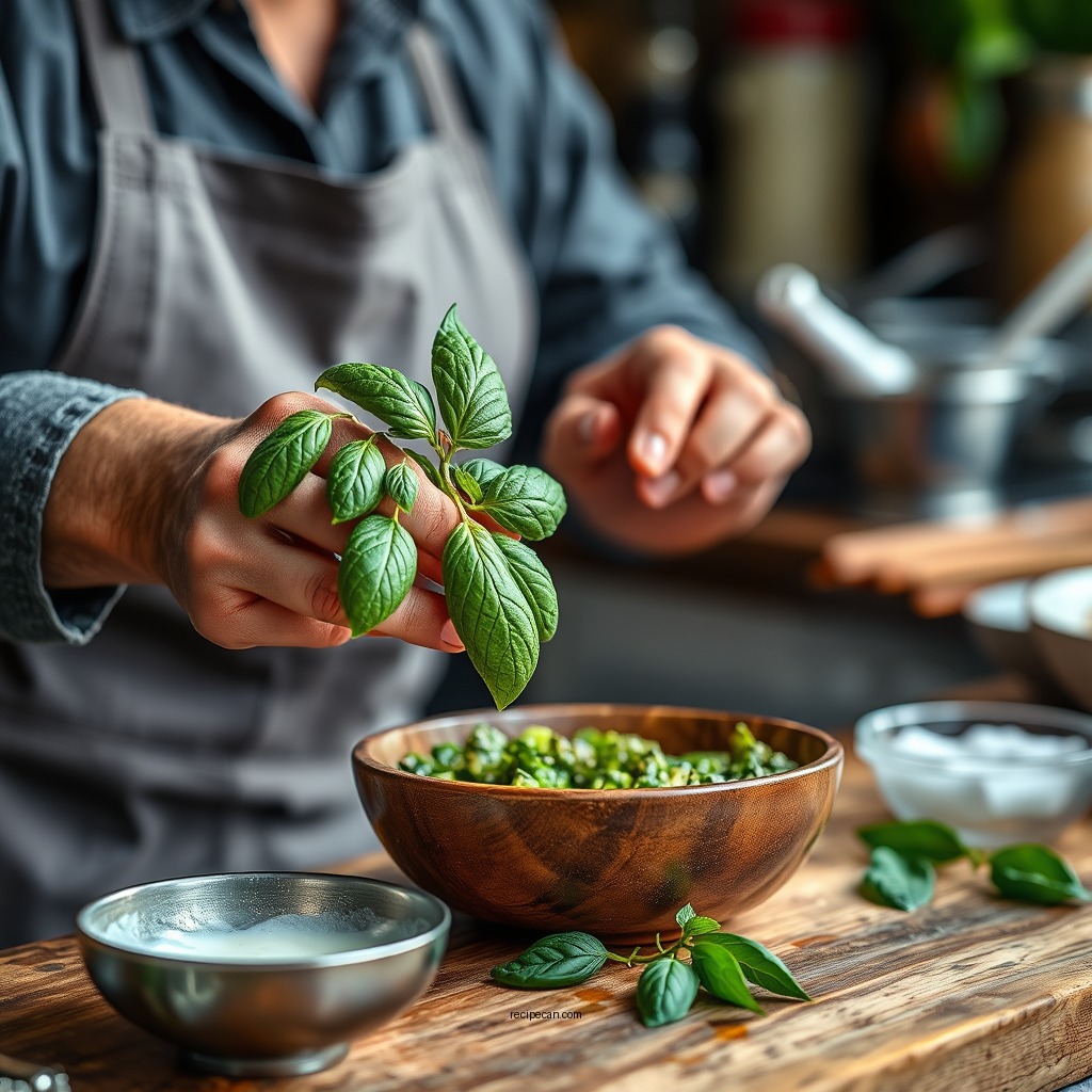 Step-by-Step Instructions - basil pesto sauce recipe