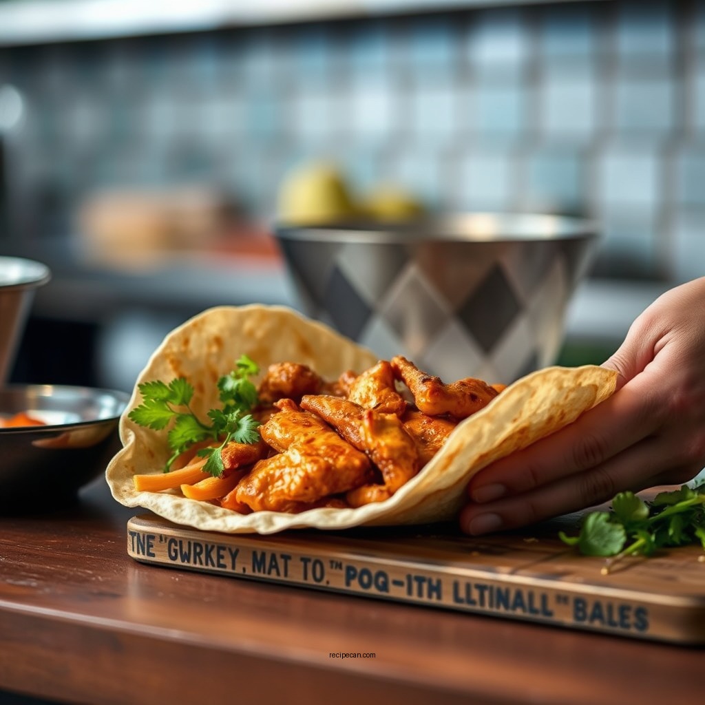 Preparing the Chicken - bbq chicken wrap recipe