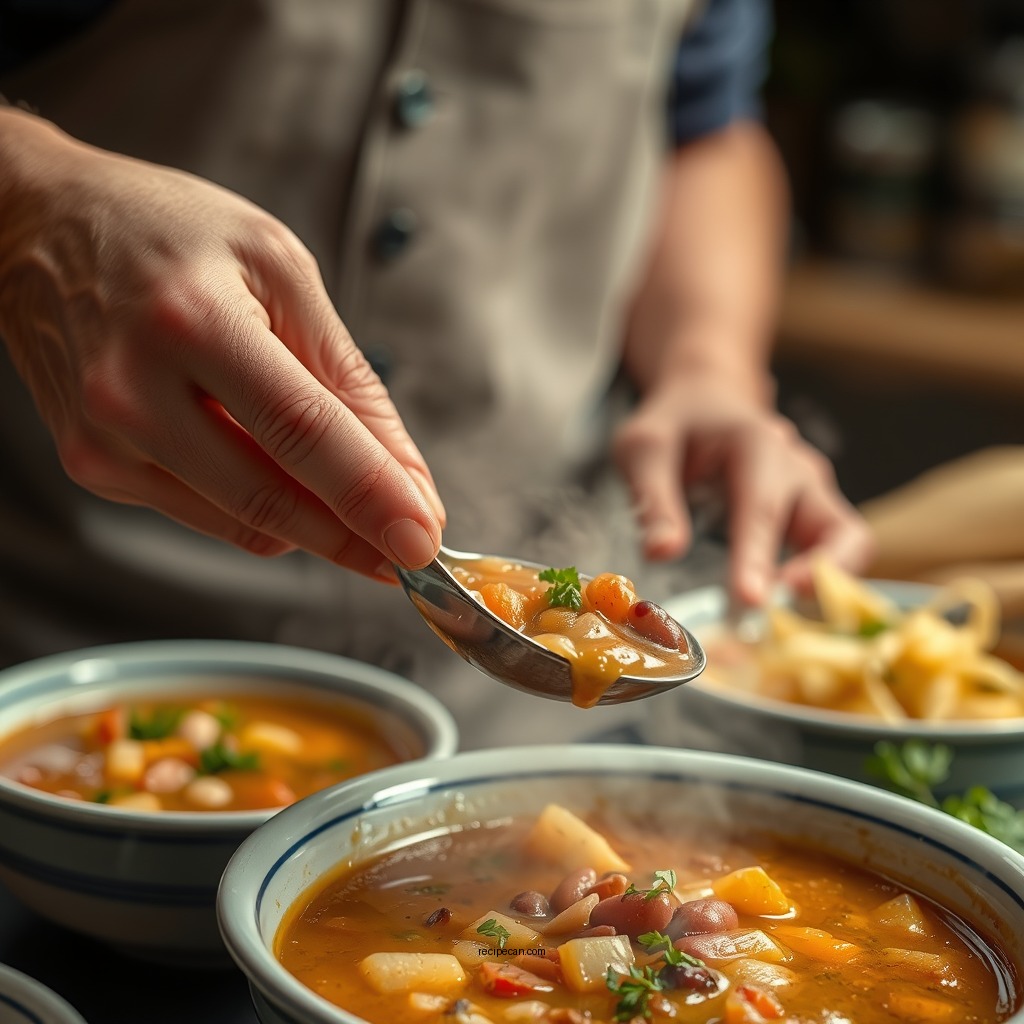 Cooking Process - bean and potato soup recipe