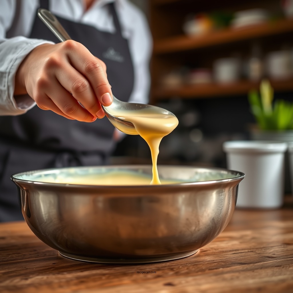 Cooking and Thickening Process - béchamel sauce recipe