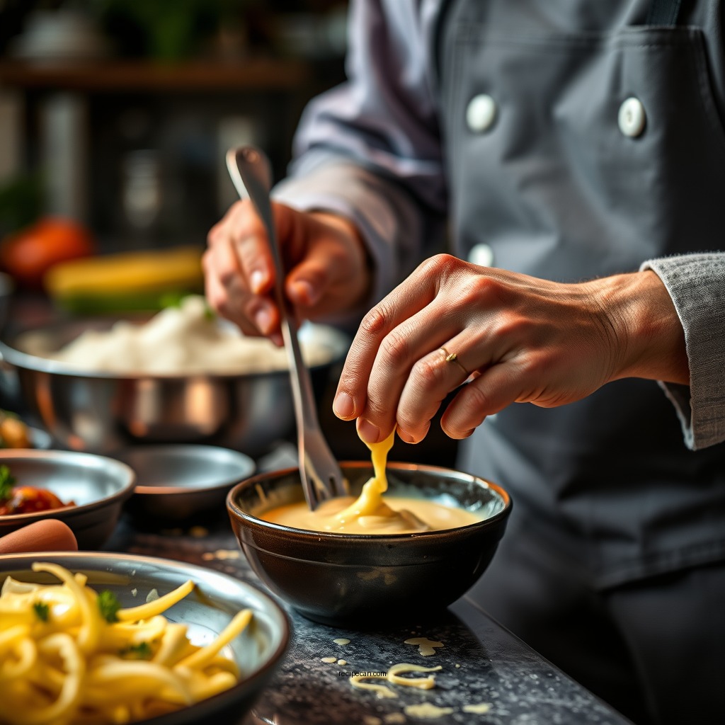 Step-by-Step Preparation - bechamel sauce recipe