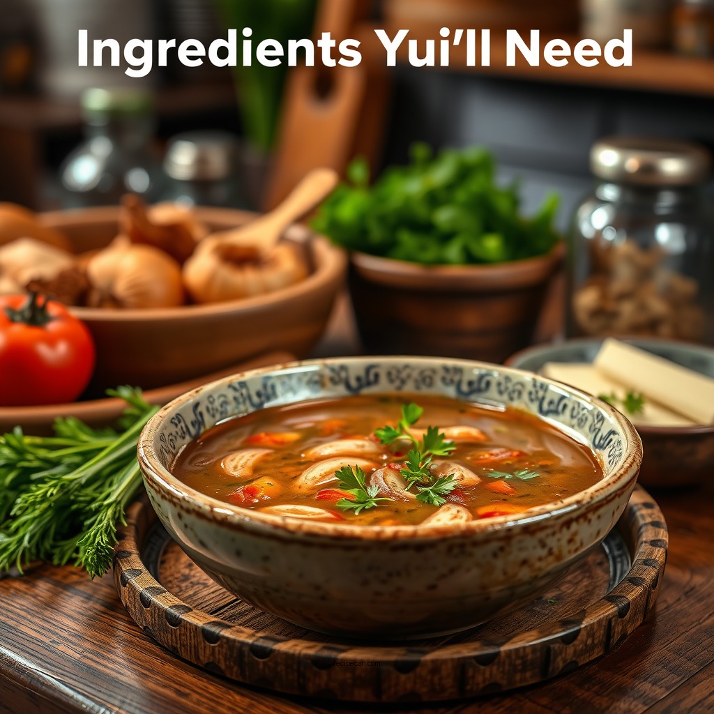 Ingredients You'll Need - beef onion soup recipe