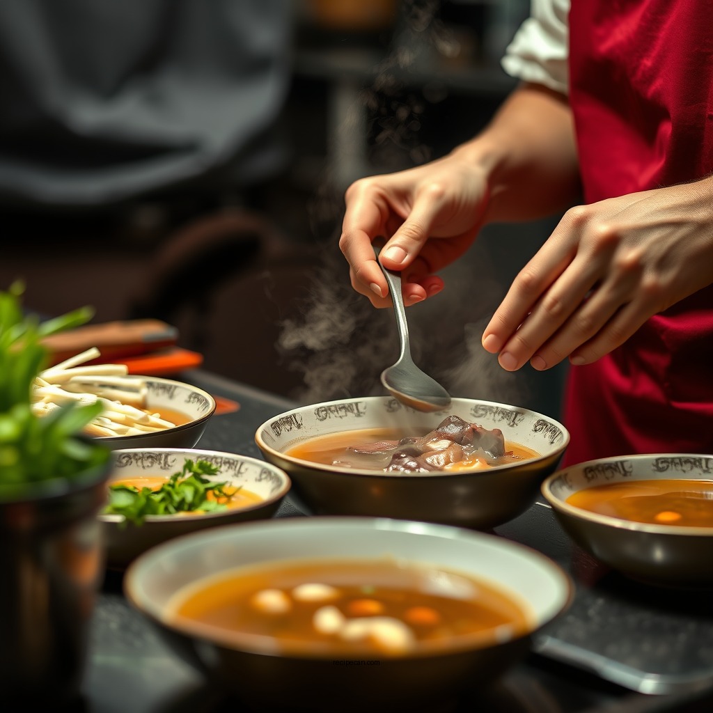 Preparing the Beef - beef onion soup recipe