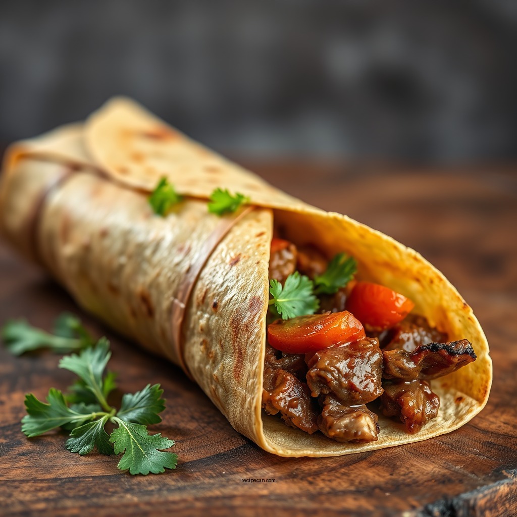 Spicy Beef Steak Wrap - beef steak wraps recipes
