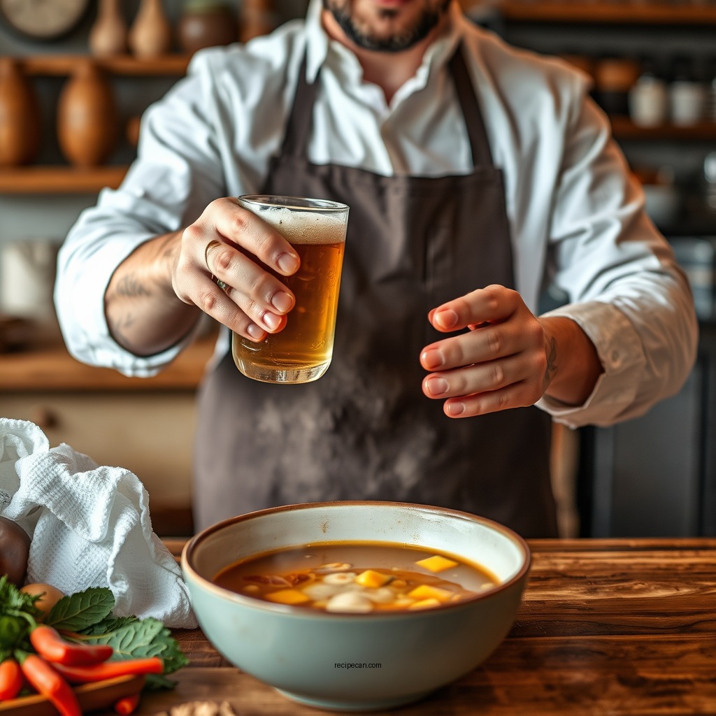 Step-by-Step Preparation - beer soup recipe german