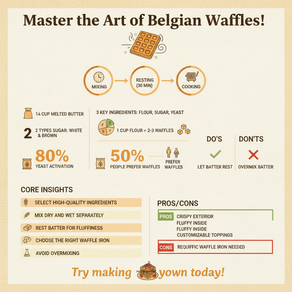 belgian crispy waffle recipe - Data Infographic and Statistics