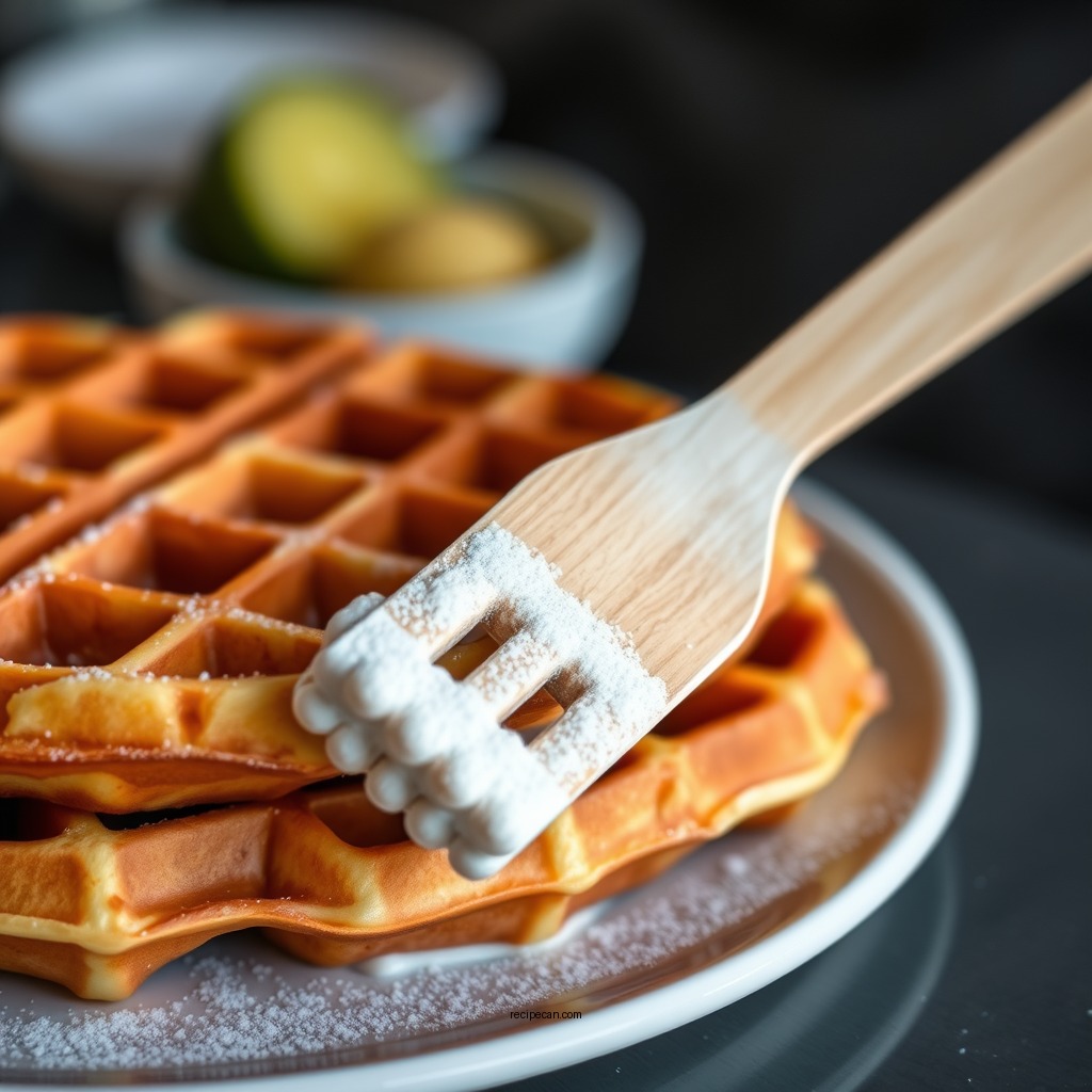 Shaping the Waffles - belgian liege waffle recipe