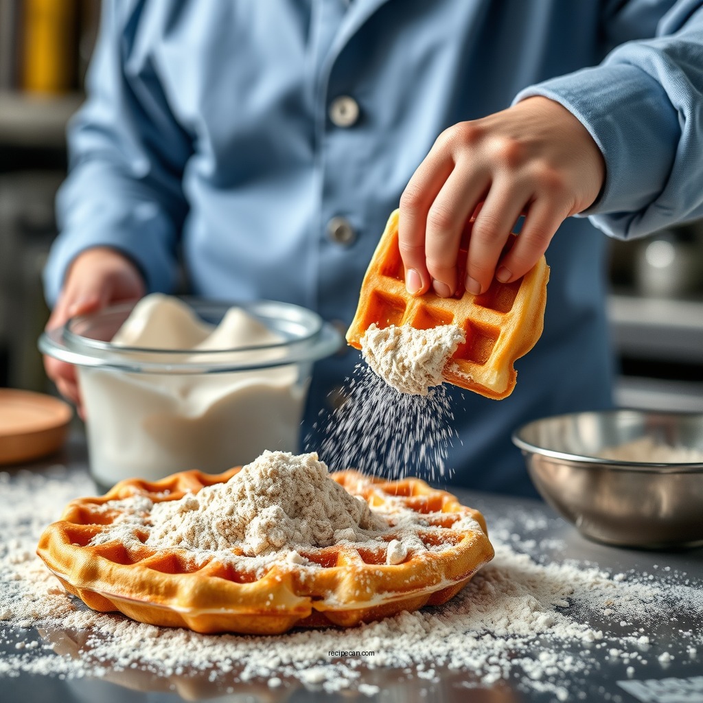 Preparing the Dry Mix - belgian waffle mix recipe
